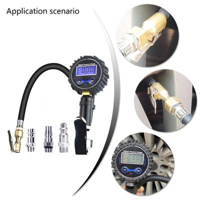 Quick Response Accurate Car Tire Pressure Checker with Temperature Readings Portable Measurement for Auto Travel Safety