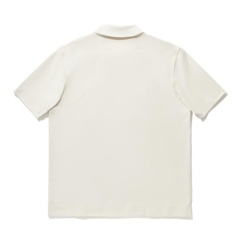 Li Ning Vital Series Comfortable Breathable Versatile Short Sleeve Polo Shirt Unisex Polo Shirts Pearl-White APLU787-2