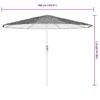 VidaXL Garden Parasol with Green Steel Pole 388x388x248 Cm 4005115