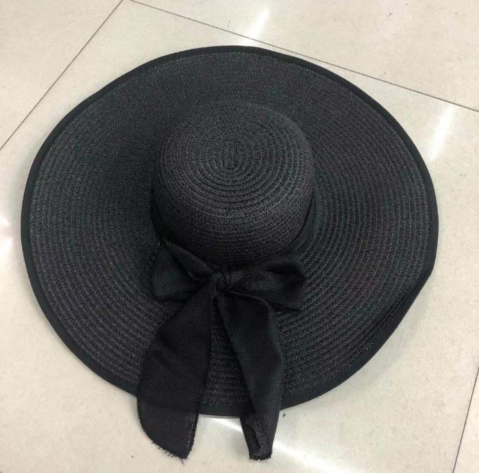 

Large Edge Straw Hat With Sun Protection For Women Summer Beach Fashion Style A
