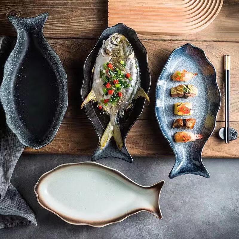 ZISIZ Ceramic Fish Plate