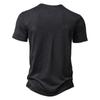 Mens Plain Short Sleeve Henley T Shirt Summer Casual Pullover Loose Top Blouse