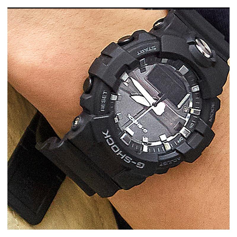 Casio LCD/Analog Dual Display Series Black Men's Sports Watch Bright Color Waterproof and Shockproof Quartz Movement Japanese and GA-810MMA-1AER