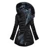 Women Winter Jacket Padded Plus Size with Plush Lining Padded Zipper Closure