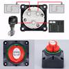Spurtar Car Battery Disconnect Switch 12V 24V 48V 1-2-Both-Off Battery Kill Switch Power Cut Off Shut Off Waterproof Isolator For Marine Boat Car ATV
