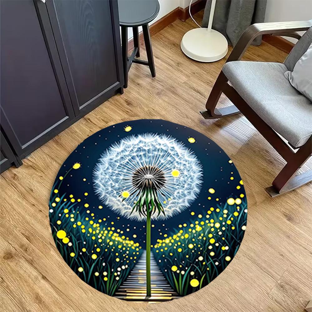 1pc home carpet dandelion design non slip office decor gift living room bedroom