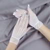 Elegant Stretchy Fishnet Gloves For Weddings Formal Event Elastic Short Gloves Breathable Comfortable Handwear for Party