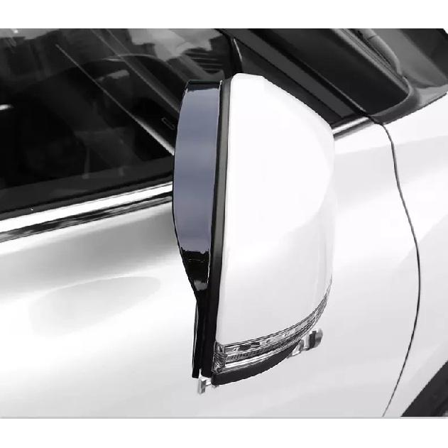 For Toyota Corolla -2024 2x Car Sticker ABS Exterior Side Mirror Rain Eyebrow Frame Trim Decorative Accessories Carbon Black