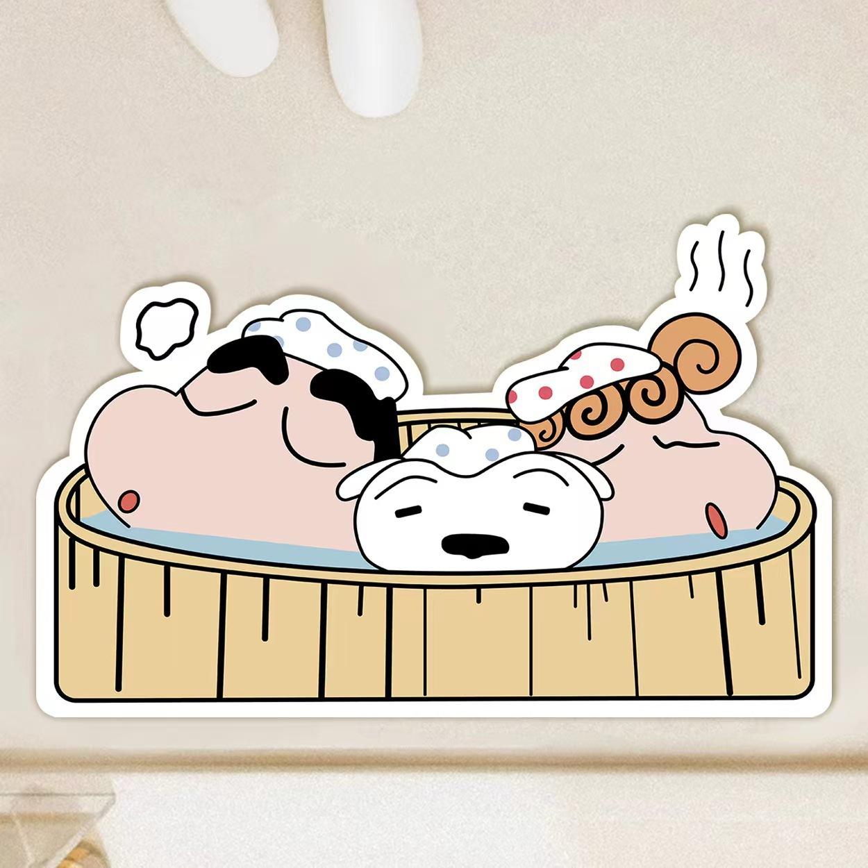 

Симпатичный впитывающий коврик для ванной комнаты, противоскользящий, быстросохнущий, для двери туалета, бытовой коврик для ног, диатомовая грязь 50*80cm