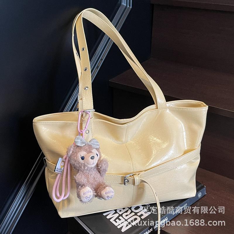 Tote Bag Women's Large Capacity 2025 New Summer Simple and Versatile Shoulder Underarm Bag High-end Sense Work Commuter Bag