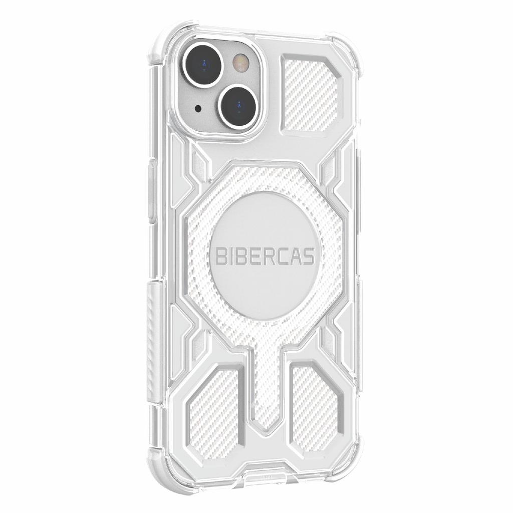 BIBERCAS J-16 Transparent Series For iPhone 14/13 Case Compatible with MagSafe TPU+PC Phone Cover