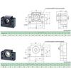 Ball Screw Bearing BK40 BF40 Bearing Ball Screw Assembly Standard Bearing Steel Material Excellent Craftsmanship