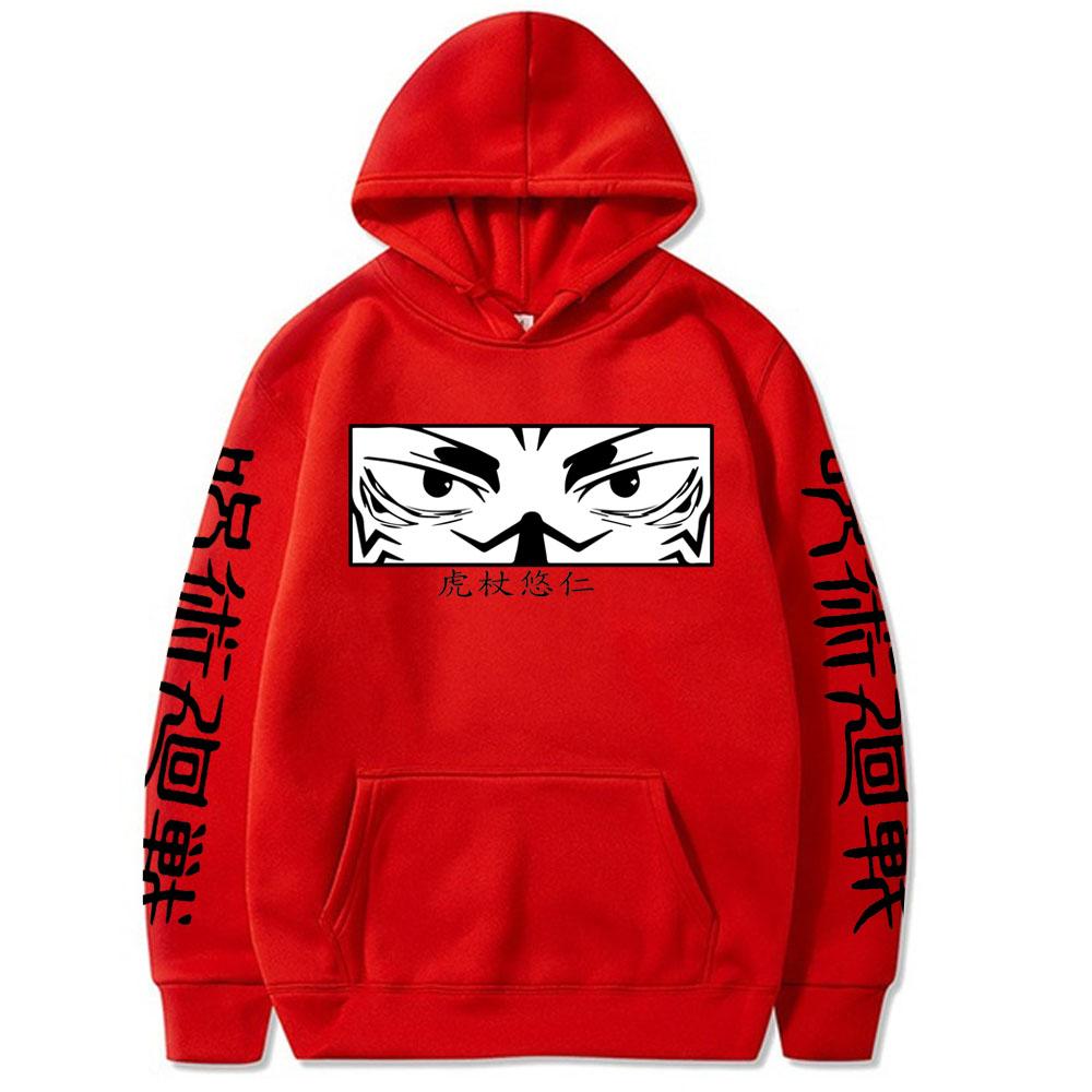 Jujutsu Kaisen Graphic Printed Hoodies Vintage Oversized Hooded Sweatshirt Long Sleeves Hoodie Men Women Clothes