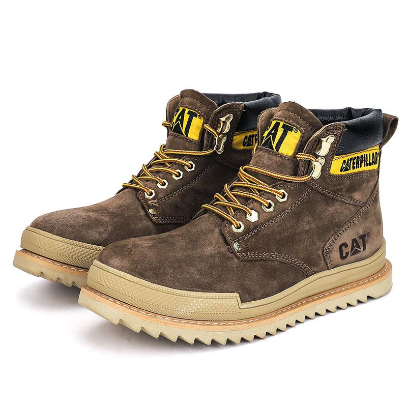 

Autumn and winter large size men s shoes genuine leather first layer outdoor high top Carter 45 хакі