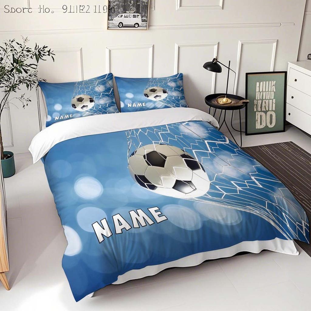 Christmas,Customization Football Duvet Cover Set Bedding Universal,  Cute Printed Cartoon Quilt Cover Comforter Sets Home