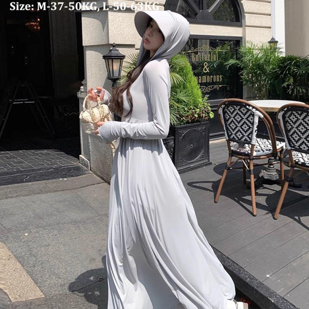 Breathable Sun Protection Clothing Lightweight Sunscreen Dress Fashion Women's Hoodie  Summer