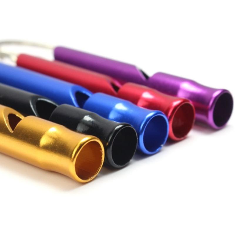 12Pcs Portable Signal Whistles Outdoor Emergency Whistle with Keyring Survival Training Whistle Outdoor Pocket Tool