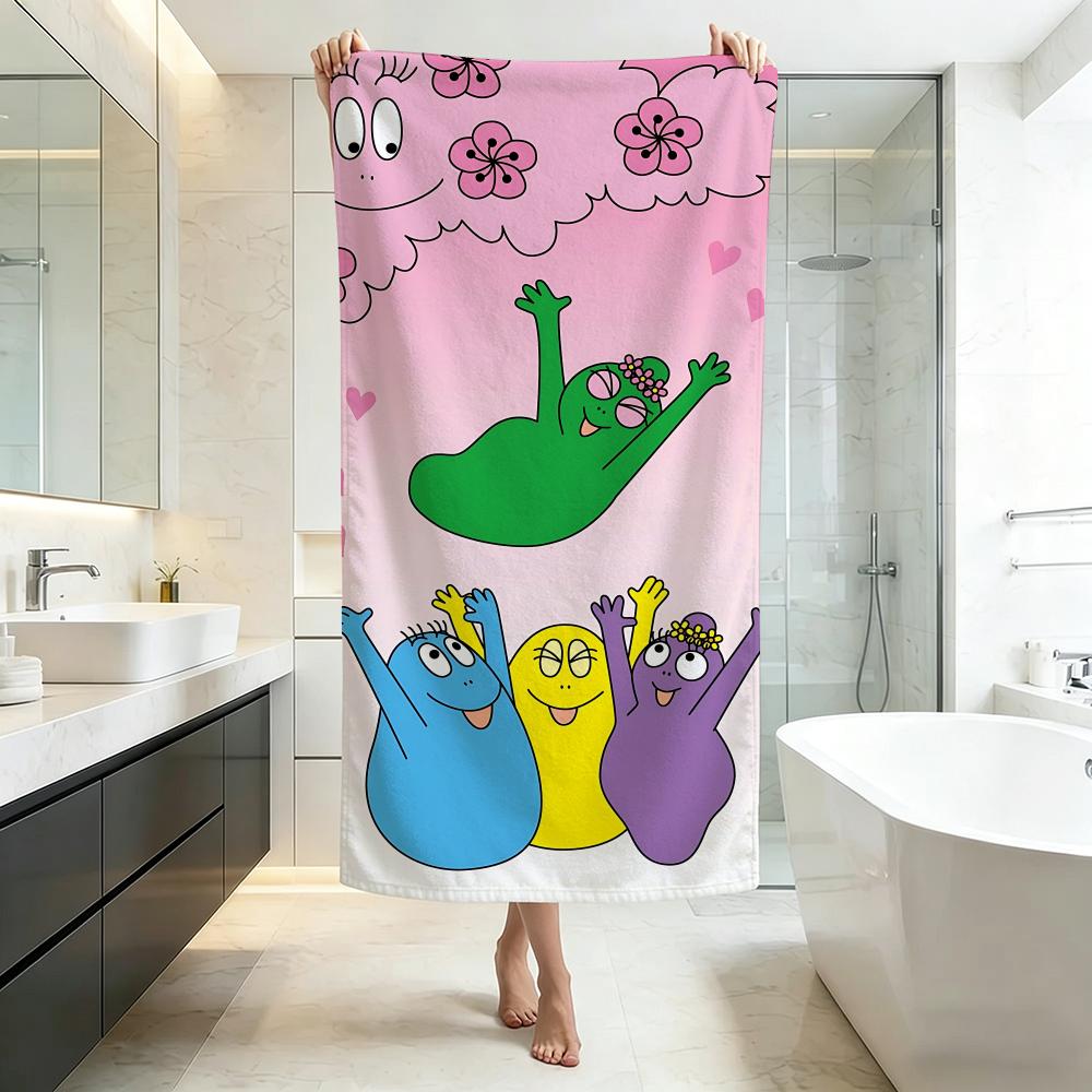 Colorful-BarbapapaS Towel Five-Star Hotel Quality Eco-Friendly Ultra Soft Thick Towels & Beach Towels