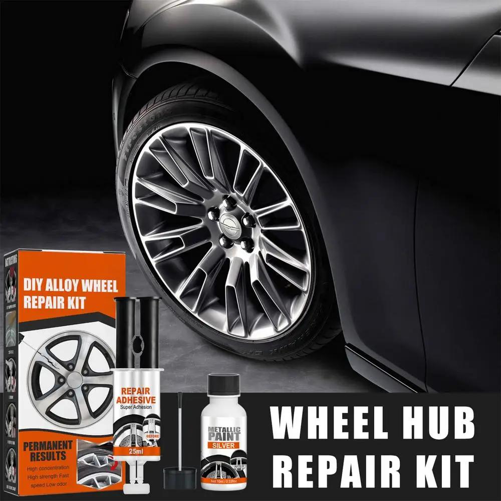 DIY Alloy Wheel Repair Kit Wheel Scratch Repair Kit Wheel Scratch Repair Kit For Damage To Alloy And Steel Wheels Auto Rim Dent
