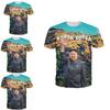Moda Fresca Nueva Unisex Kim Jong Un Divertida Impresión 3D Casual Camiseta Top