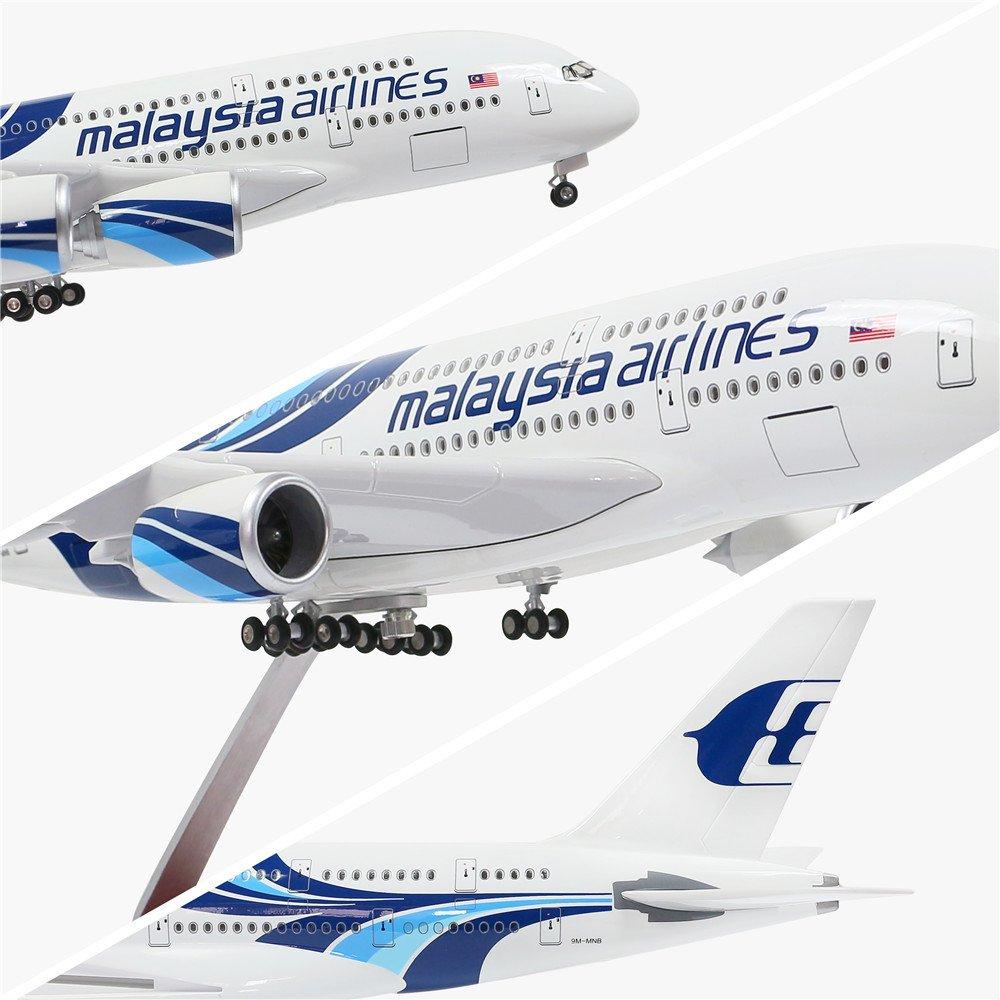 46CM 1:Scară 160 a380 Aviație Malaysia Airlines Model Miniatură Avion Plan Metal Scară Avion Articole Decor Acasă