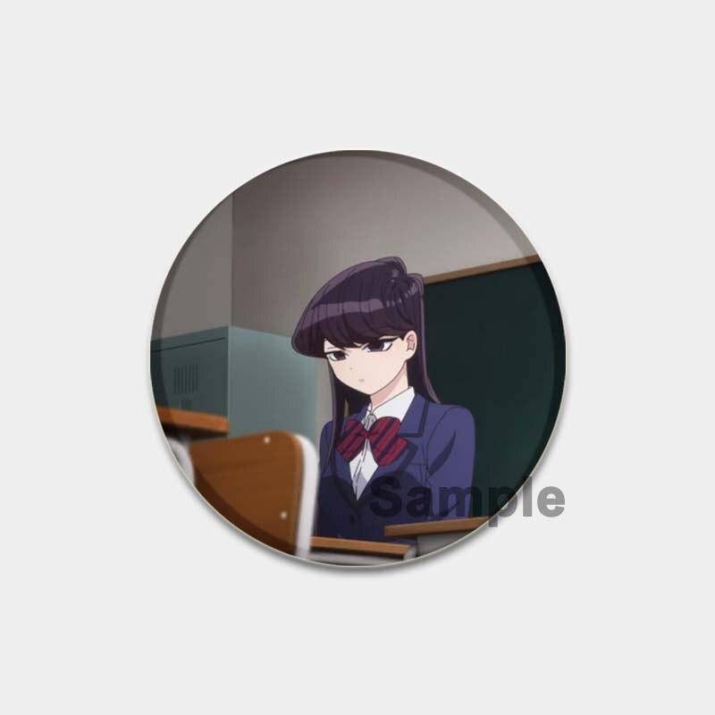 58MM Anime Komi Can T Communicate Lapel Pin Cartoon Cosplay Badge Creative Gifts Gujian Classmates Brooches Cute Pins for Backpacks
