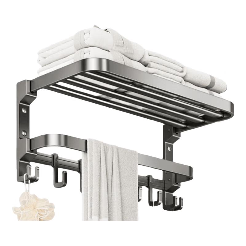 Cobbe Punch-Free Space Aluminum Bathroom Accessory Set