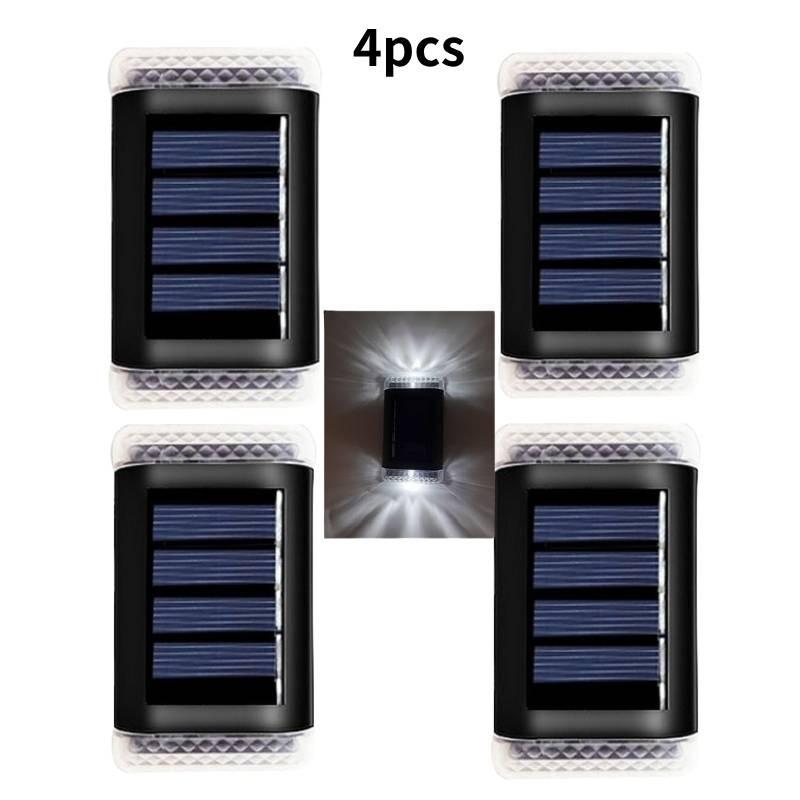 

Light Wall Solar Sensing Double Head Outdoor Courtyard Wall Garden Villa Balcony White Light