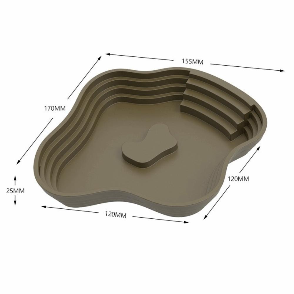 New Plastic Turtle Water Basin Multi-size Double-sided Use Reptile Bathtub Stepped Design Frog Bathing Basin Reptile Habitat