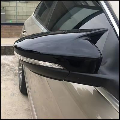 For Volkswagen Scirocco MK3 2pcs Gloss Black Car Rear View Mirror Cover Caps Trim Shell Frame Scirocco 3TH TSI TDI R 2010-2017