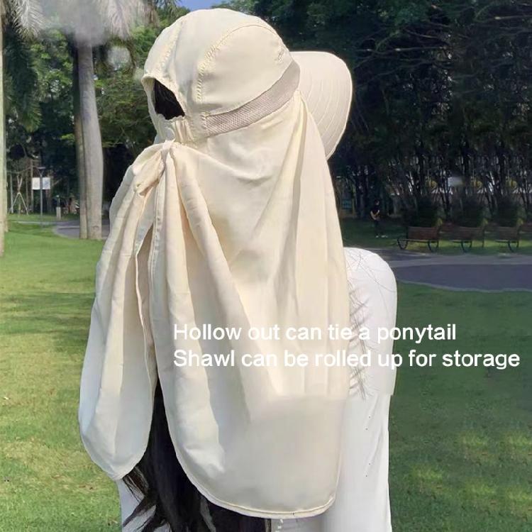 Sunshade Sun Hat with Large Shawl Neck Flap for Outdoor Activities Adjustable Neck Covering Stylish Neck Flap