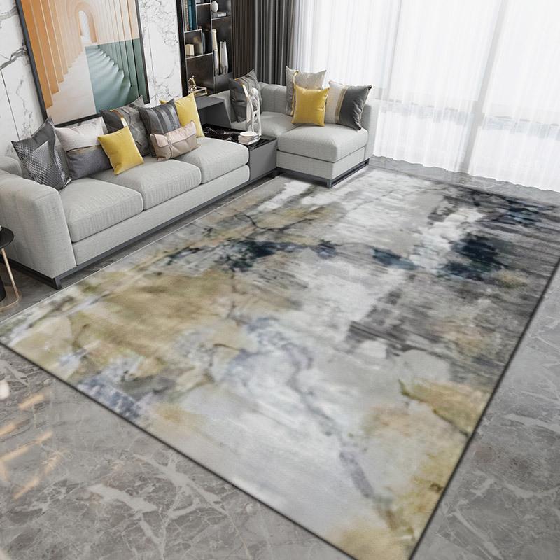 Modern Abstract Carpet 7 Color Variations Soft Texture Rug Stain Resistant for Living Room Bedroom Office Home Decoration