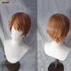 Yagami Light Cosplay Wig Anime Short Brown Fluffy Yagami Light Heat Resistant Synthetic Hair Halloween Party Wigs + Wig Cap