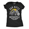 Womens Funny T Shirts Bad Kitty Motorcycle Club Sarcastic Kitten Graphic Novelty