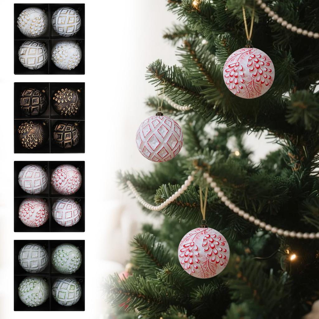 Antique Christmas Ball Set Christmas Window Decoration Props Christmas Tree Decoration Hanging Ball