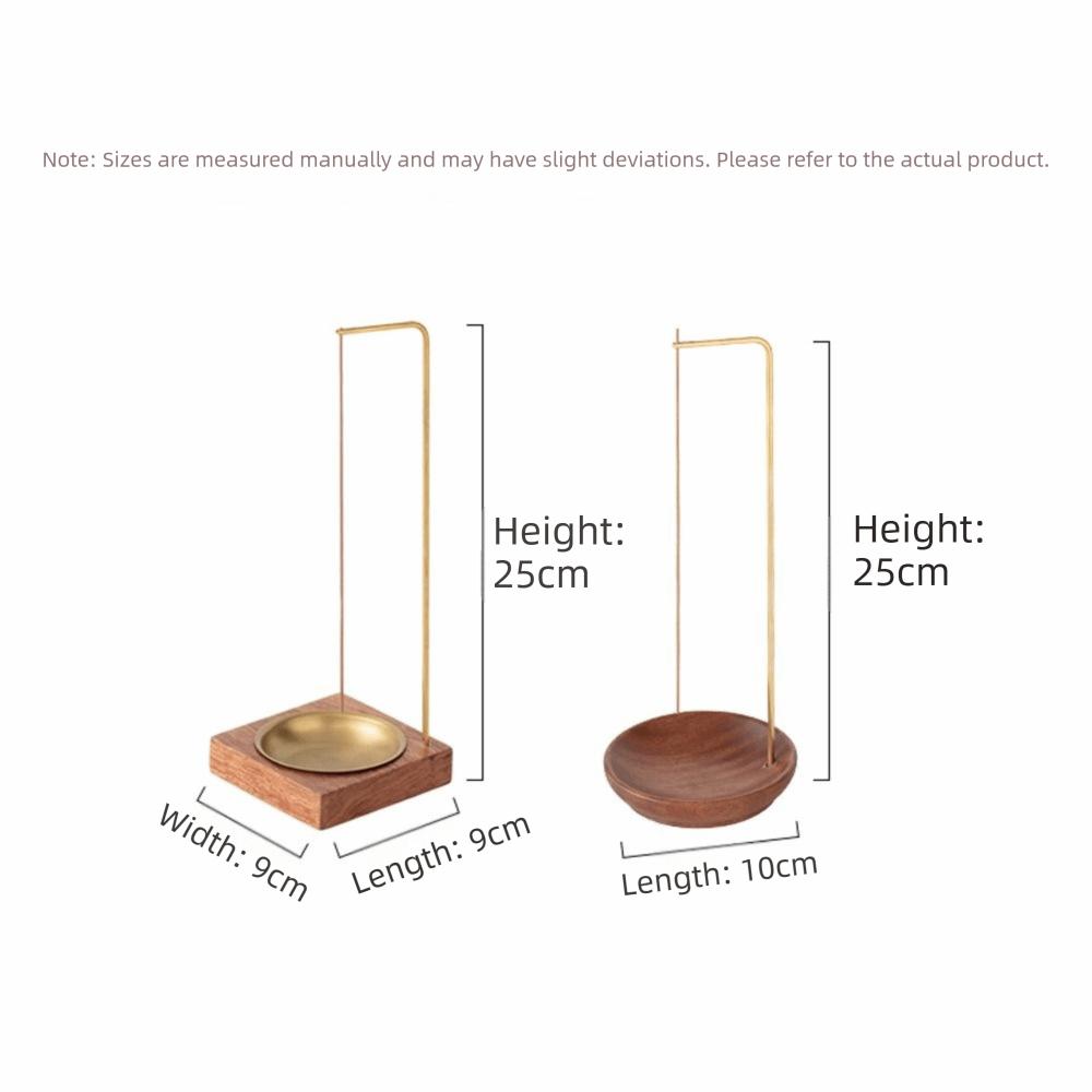 Creative Wooden Incense Burner Round Ornament Incense Stick Holder Incense Tray Hang Incense Upside Down Yoga Decoration