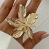 Vintage Big Flower Ring For Women Irregular Metal Punk Finger Ring Party Jewelry Gifts