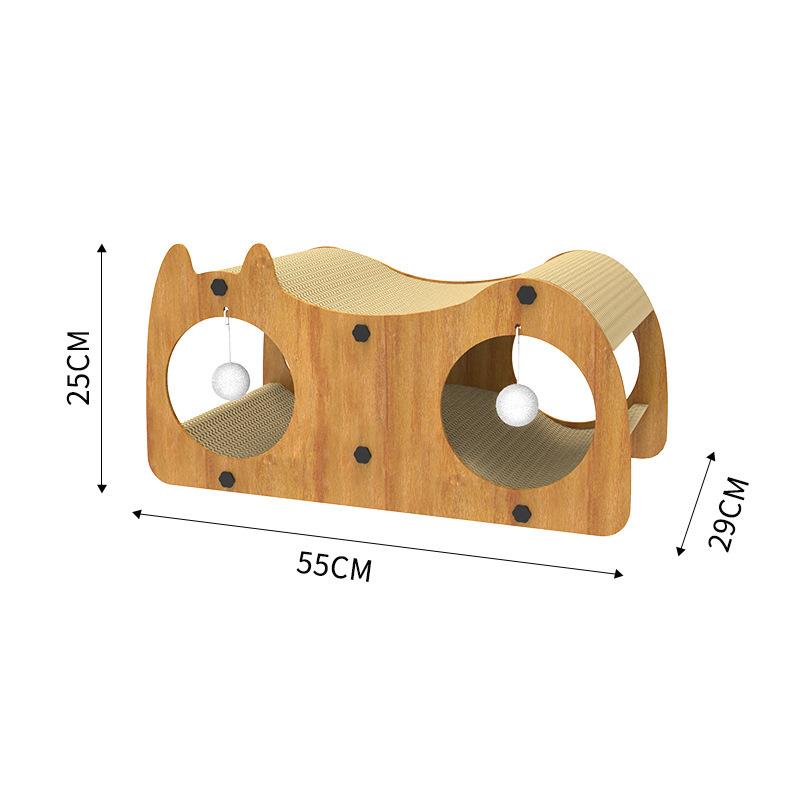 Когтеточка для кошек Кошачье гнездо Износостойкое Не линяющее Все-в-одном Кошачий домик Четыре сезона Устойчивая к царапинам Когтеточка Вертикальный Кошачий лазательный комплекс