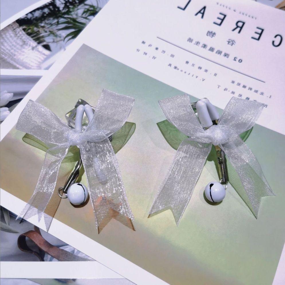 Sexy Breast Clips, Teasing, Flirting Bells, Clit Clips, Masturbation Toys Adult Products Sm Props, Lace Bows18+