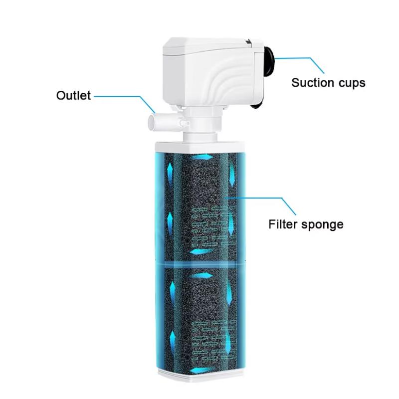 3 v 1 Akvarijní filtrační čerpadlo Tiché Akvarijní ponorné Vzduch Kyslík Vzduchovač Akvarijní vzduchové čerpadlo Čerpadlo pro výměnu vody Vlnotvorné čerpadlo 220v