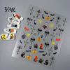 5D Embossed Nail Decals Halloween Art Stickers, Skull Pumpkin Ghost Relief Supplies Decals, Waterproof Self Adhesive Manicure Decoration Stickers