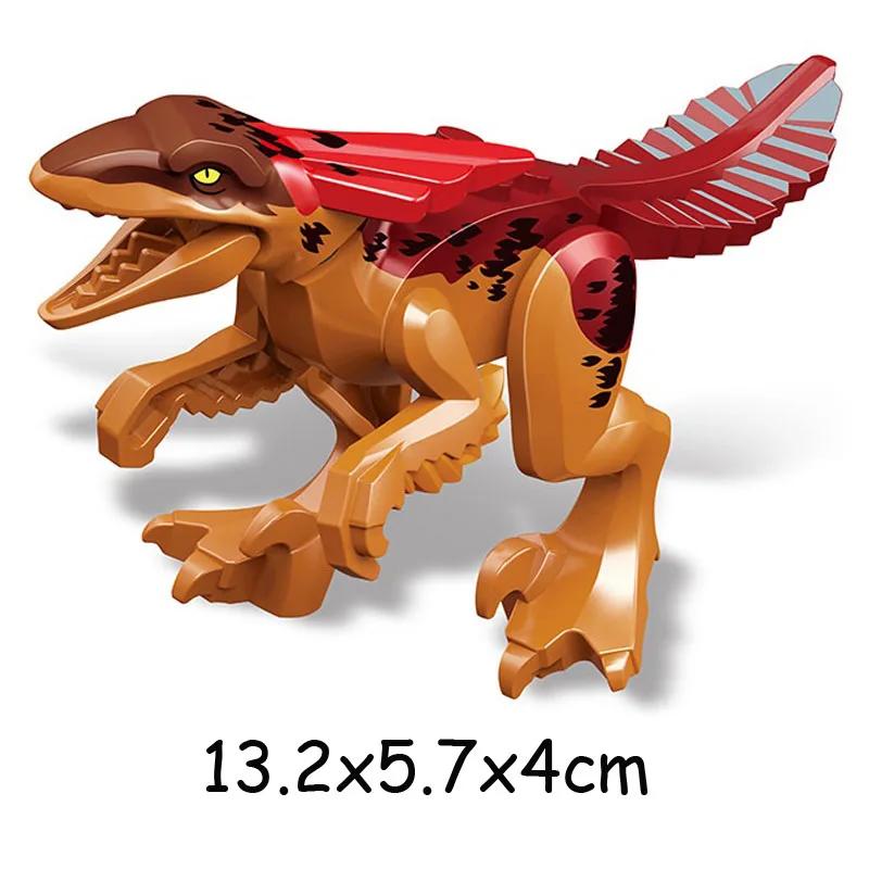Jurassic World GROSSE Dinosaurier Spinosaurus Indoraptor Triceratop T-Rex Bausteine Charakter zum Zusammenbauen Weihnachtsgeschenk Spielzeug