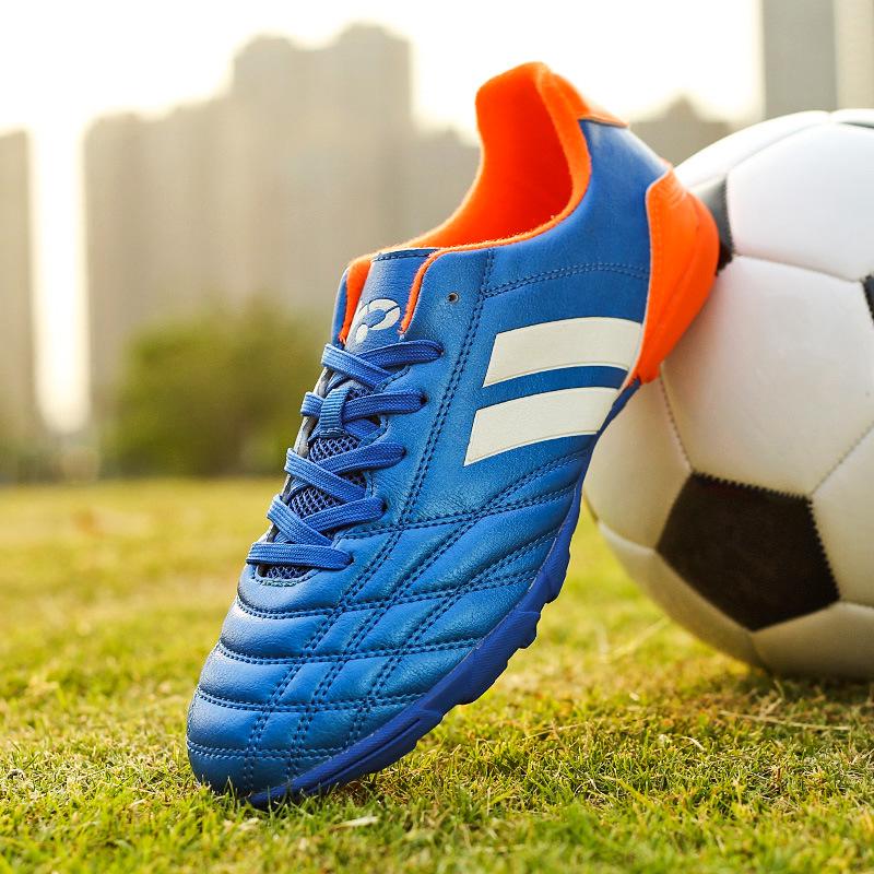 Scarpe da Calcio Basse Tf Chiodi Spezzati Erba Sintetica Ragazzi e Ragazze Adolescenti Studenti Antiscivolo Scarpe da Allenamento Competizione