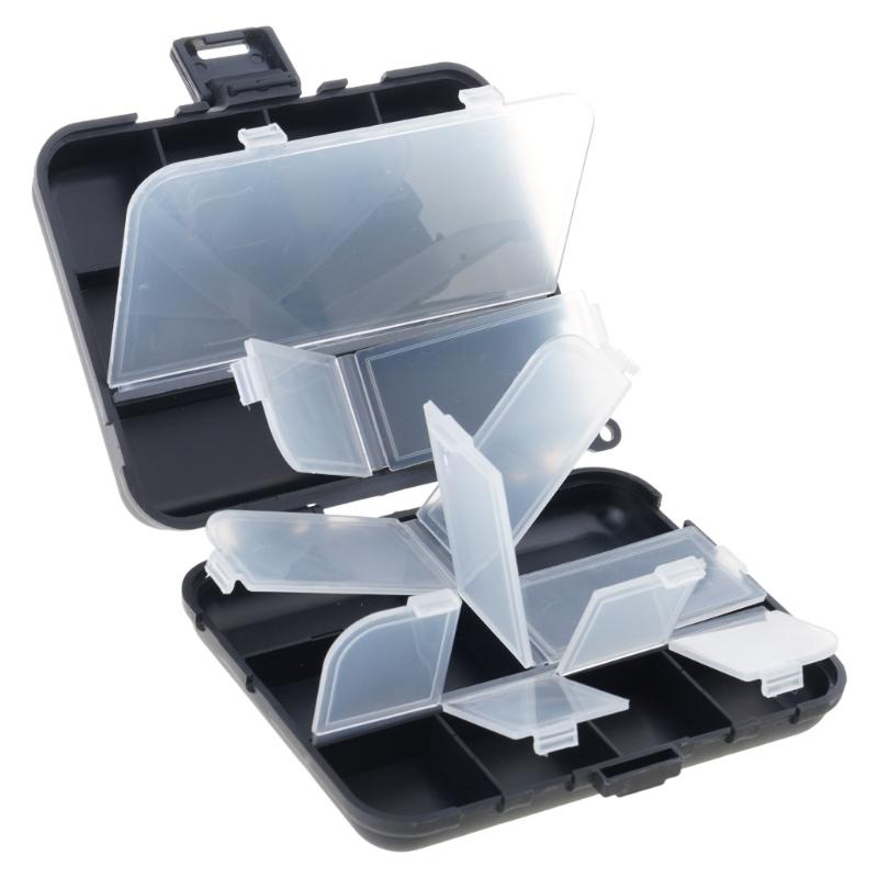 Double Layer Transparents Fishing Baits Organizers with Durability Plastic Construction for Lures Storage
