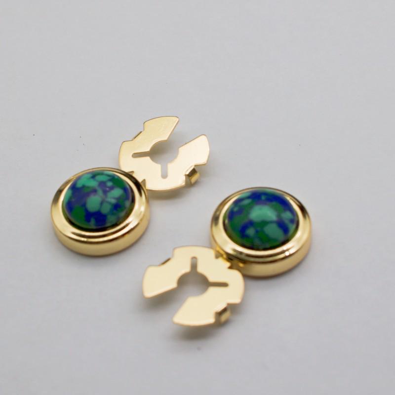 Baroque Classic Pattern Metal Cufflinks for Men's French Shirt Sleeves