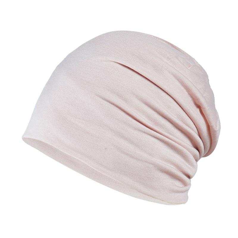 Herren Soild Indien Stretch Kordelzug Mütze Wolle Stricken Haarausfall Kopftuch Wickel