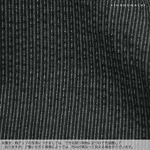 [KIMONOMACHI] Kyoto Kimonomachi Original Men's Jinbei, Ink Black Stripes, Cotton and Linen, Size LL, Father's Day Gift, Loungewear, Plus Size