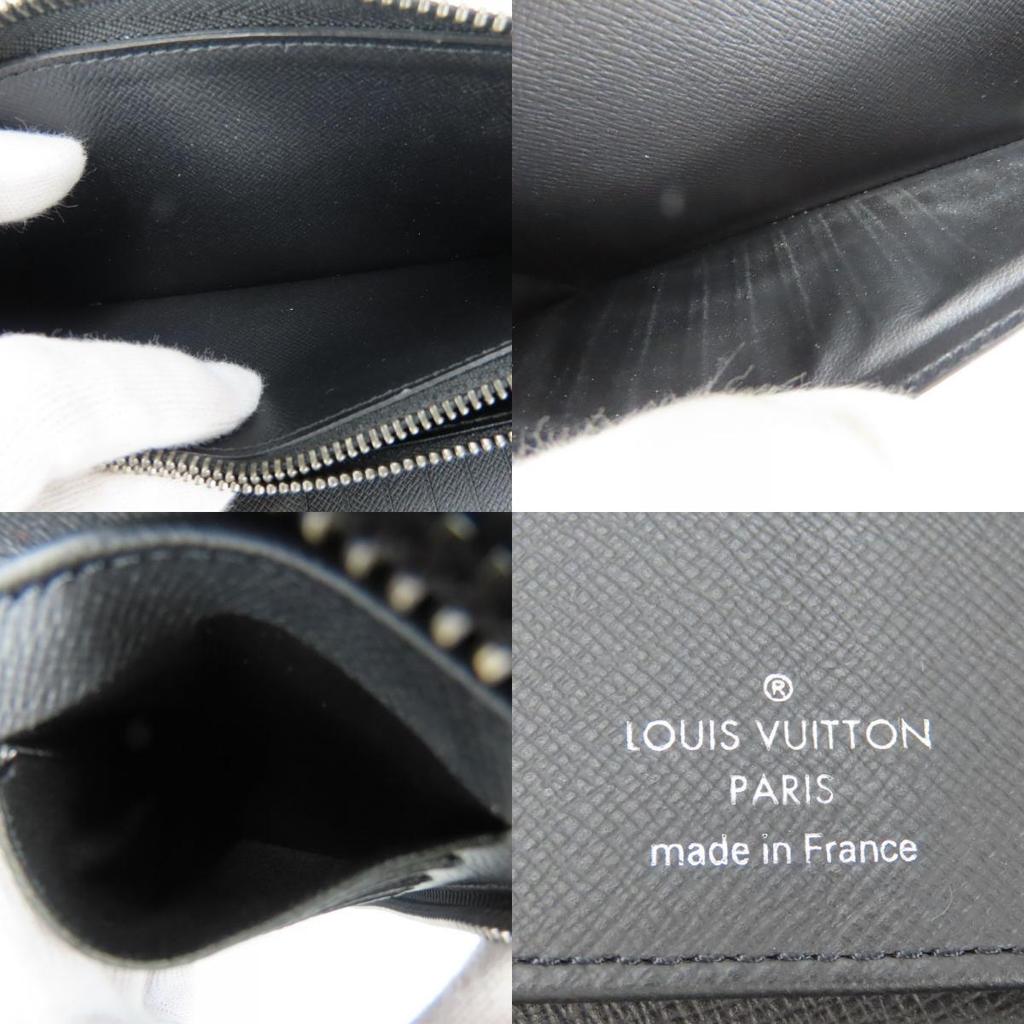 Used LOUIS VUITTON Purse Zippy Wallet Vertical M62295 Monogram Eclipse black gray Zip Around