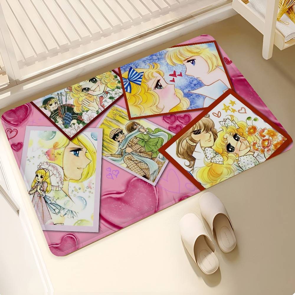 Classic Anime C-Candy C-Candy Room Mats Retro Multiple Choice Living Room Kitchen Rug Non-Slip Welcome Rug