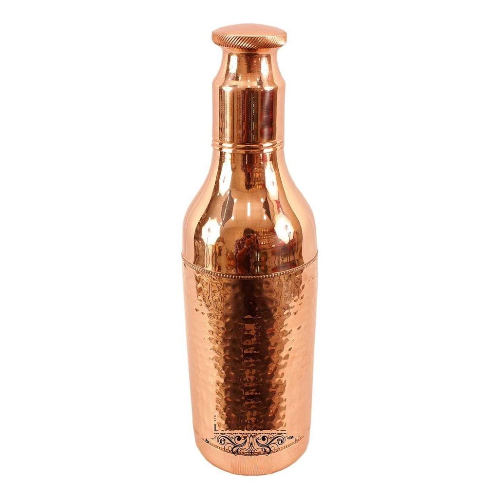 Pure Copper Drinkware Gift Set of Cocktail Design 1 Bottle & 2 Glass with Gift Box, Gift Item for Diwali, Bithday & Parties, Bottle